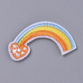 Computerized Embroidery Cloth Iron On/Sew On Patches, Costume Accessories, Rainbow