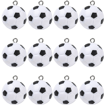 14пластиковые подвески, с железным кольцом платинового тона, подвески аксессуары, футбол