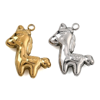 304 Stainless Steel Pendants, Horse Charms