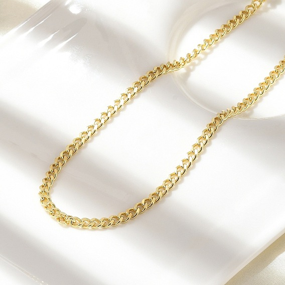 Латунь скручены ожерелья цепи, долговечный, стойки покрытие, без свинца и без кадмия