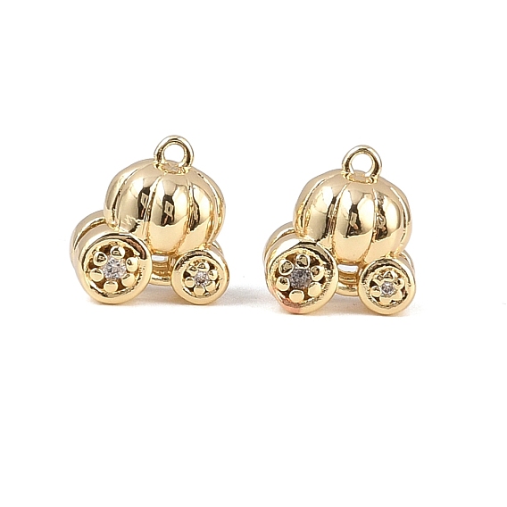 Латунные микро проложить кубического циркония подвески, подвески в виде тыквы