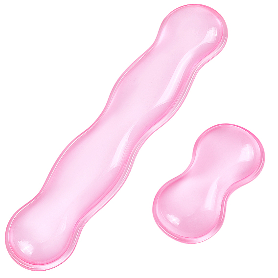 2шт. 2 варианты силиконовых подставок для запястий для мыши и коврика для клавиатуры, разнообразные