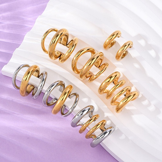 304 серьги-манжеты из нержавеющей стали, женские серьги без пирсинга