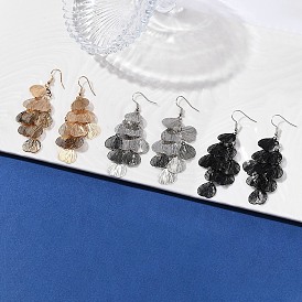 430 серьги с подвесками в форме сердца из нержавеющей стали, с железными крюками серьги