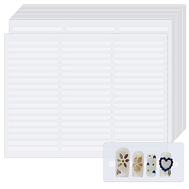 20 Листы двустороннего клея для накладных ногтей, ногтей наклейки