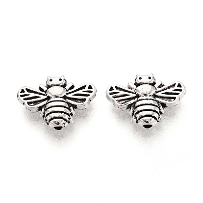 Сплавочные овальные бусины тибетского стиля , Пчелы, без кадмия и без свинца