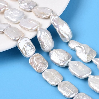 Натуральный жемчуг в стиле барокко кеши, зарождающаяся жемчужина, прямоугольные