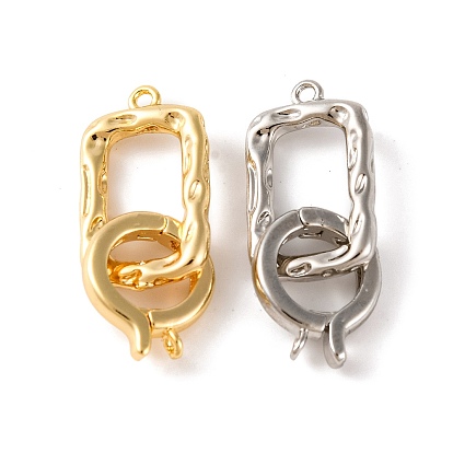 Латунь раз по сравнению с застежками, без кадмия, без никеля и без свинца, прямоугольные