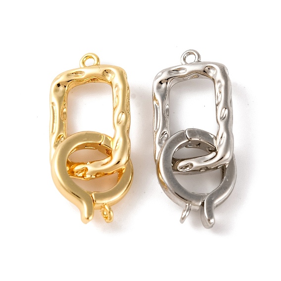 Латунь раз по сравнению с застежками, без кадмия, без никеля и без свинца, прямоугольные