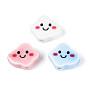 Ручной фарфоровые керамические шарики, облако и улыбающееся лицо, напечатанный