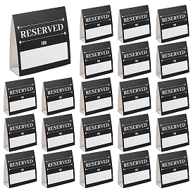 70шт. бумажные таблички для зарезервированных столиков в отеле или ресторане, настольные карточки для рассадки гостей