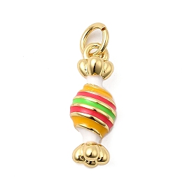 Латунь эмаль подвески, долговечный, без свинца и без кадмия, с целью перехода в кольце, конфетное очарование, стойки покрытие