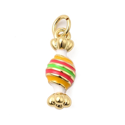 Латунь эмаль подвески, долговечный, без свинца и без кадмия, с целью перехода в кольце, конфетное очарование, стойки покрытие