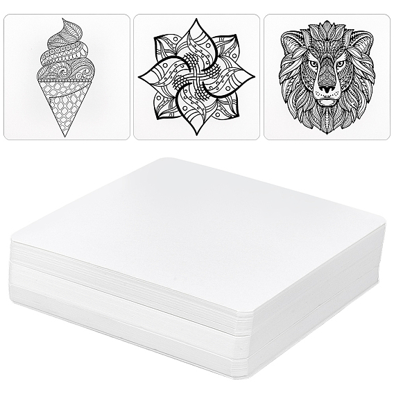 Чистая бумага для рукоделия, квадратный