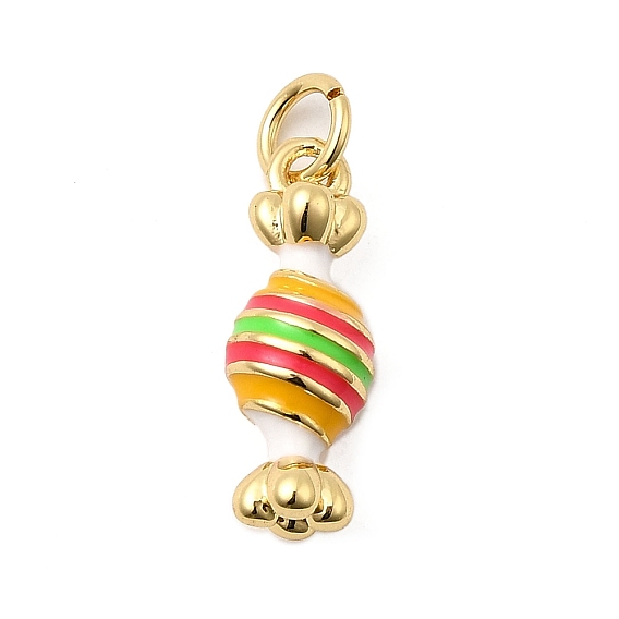 Латунь эмаль подвески, долговечный, без свинца и без кадмия, с целью перехода в кольце, конфетное очарование, стойки покрытие