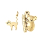304 подвески из нержавеющей стали, золотые, коала/кошка