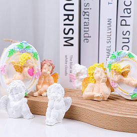 DIY 3D Angel Figurine Statue Silicone Molds, Portrait Sculpture Resin Casting Molds, for UV Resin, Epoxy Resin Craft Making