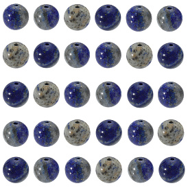 2 нити натуральные лазуритовые бусины нити, круглые