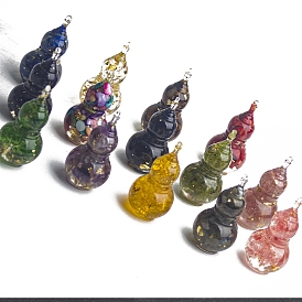 Gemstone Resin Ornaments for office Home Decorations, Small Gourd