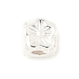 925 шарики стерлингового серебра, Кубик с цветком