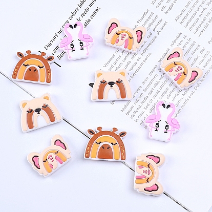 Animals Food Grade Silicone Beads, Chewing Beads For Teethers, DIY Nursing Necklaces Making