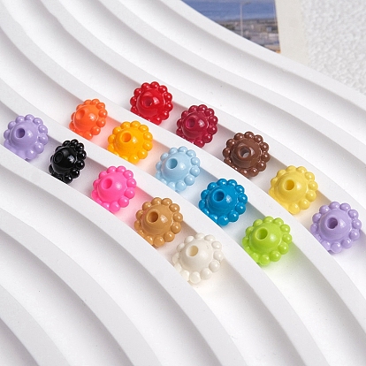 Opaque Acrylic Beads, Flower