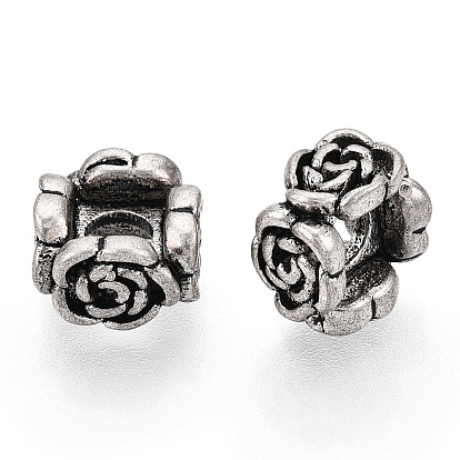 925 perles en argent sterling, Flower 4 pétales