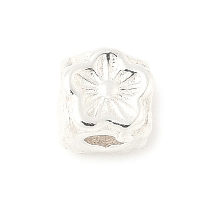 925 шарики стерлингового серебра, Кубик с цветком