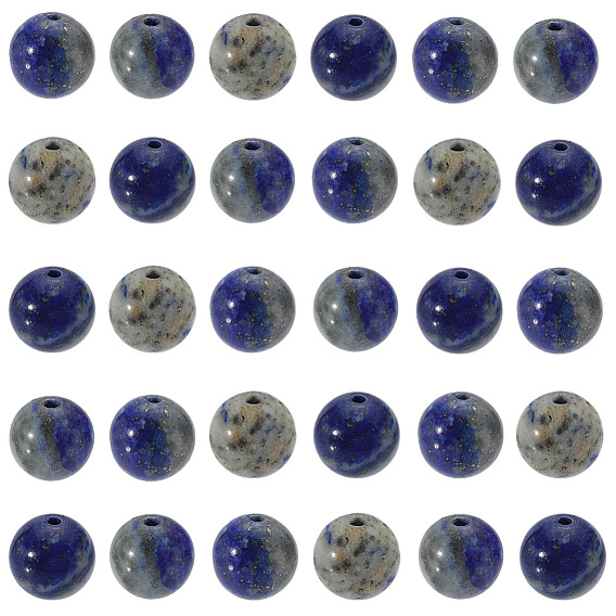 2 нити натуральные лазуритовые бусины нити, круглые