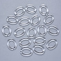 Transparent Acrylic Linking Rings, Quick Link Connectors, For Jewelry Cable Chains Making, Oval