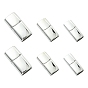 6 шт. 3 варианты исполнения 304 магнитные застежки из нержавеющей стали с приклеиваемыми концами, прямоугольные