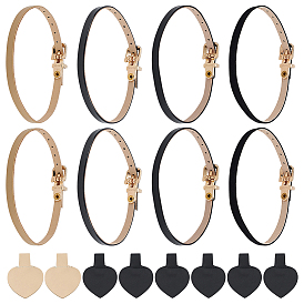 4 сумки 4 стили шнурки из искусственной кожи, Сплав с поиска, шнурки для обуви, для обуви на высоком каблуке