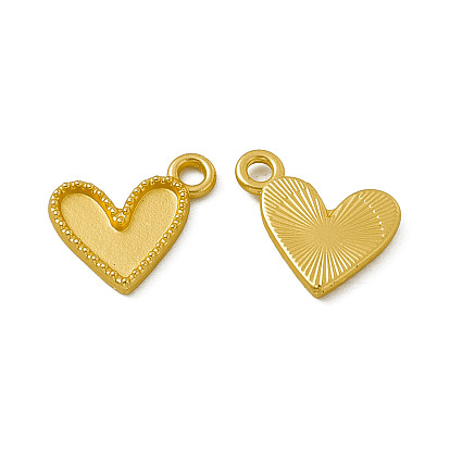 Crémaillère pendentifs en alliage placage, sans cadmium et sans nickel et sans plomb, charme coeur