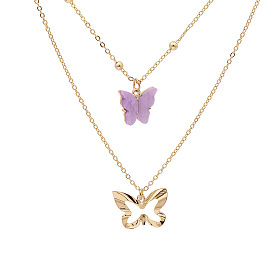 Fashionable Alloy Butterfly Necklace Collarbone Chain - One-piece Dropshipping