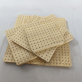 Square Bamboo Crochet Blocking Board, with 15 Steel Positioning Pins