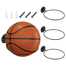 Настенная железная баскетбольная стойка, футбольный держатель, с шурупами и пластиковыми дюбелями