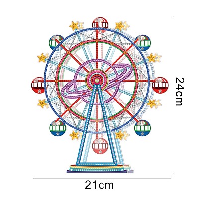 China Factory DIY Rotatable Ferris Wheel Display Decor Diamond Painting  Kits, including Plastic Board, Resin Rhinestones, Diamond Sticky Pen, Tray  Plate and Glue Clay, Zip Lock Bag 240x210mm in bulk online 
