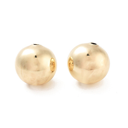 Круглая стойка покрытие латунь европейские бусины, без кадмия и без свинца, долговечный, бусины с большим отверстием