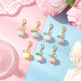 Акриловые подвесные украшения, Сплав с застежками, тыква