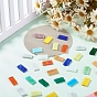 Mosaic Tiles Glass Cabochons, for Home Decoration or DIY Crafts, Rectangle