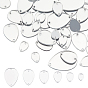 52Pcs 6 Style Acrylic Sew on Rhinestone, Acrylic Mirror, Two Holes, Garments Accessories, Teardrop