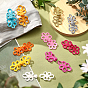 Nbeads 36pairs 9 colors Handmade Chinese Frogs Knots Buttons Sets, Polyester Button