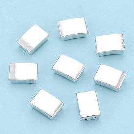 Стоечные многожильные звенья из сплава, без кадмия и без свинца, для изготовления эластичных браслетов, прямоугольные