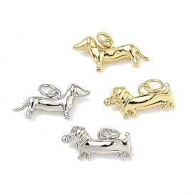 Латунные подвески, собака прелести, без кадмия и без свинца, долговечный, стойки покрытие