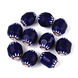 Handgefertigte Millefiori-Glasperlen, Chevron-Perlen