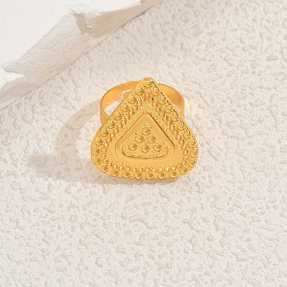 Геометрические треугольные металлические регулируемые кольца для женщин