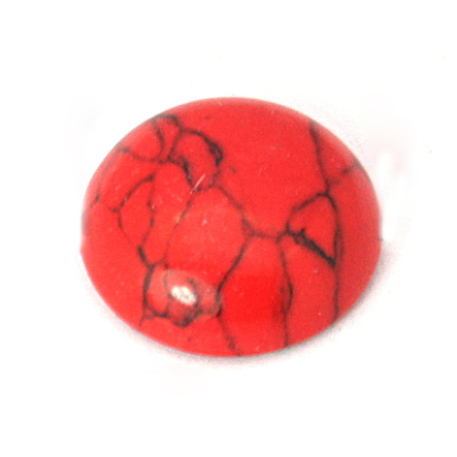 Синтетических бирюзовый кабошон, окрашенные, полукруглые / купольные