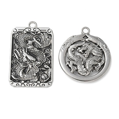 Сплавочные подвески тибетского стиля, прелести дракона