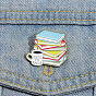 Alloy Enamel Pins, Book & Coffee Brooch