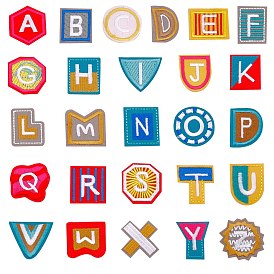 Gorgecraft Computerized Embroidery Cloth Iron On Patches, Costume Accessories, Appliques, Alphabet